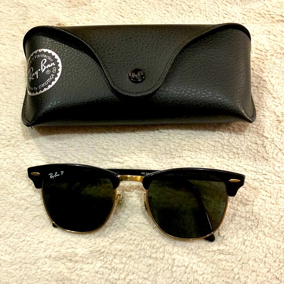 Ray-Ban Accessories - Ray-Ban Club Master Sun Glasses polarized green tint lens